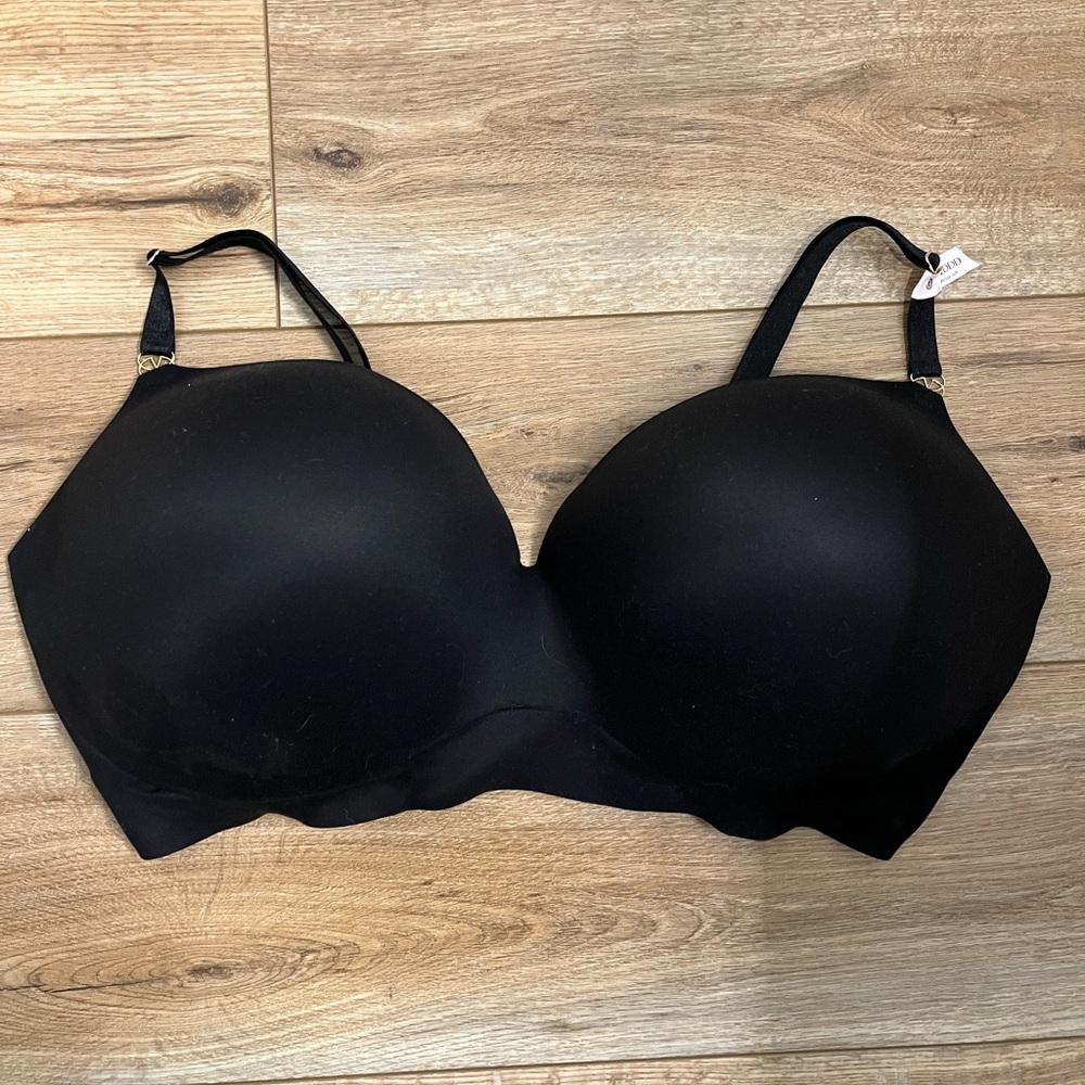 Victoria's Secret Dream Angels padded no wire  Black Bra 44 DDD push up